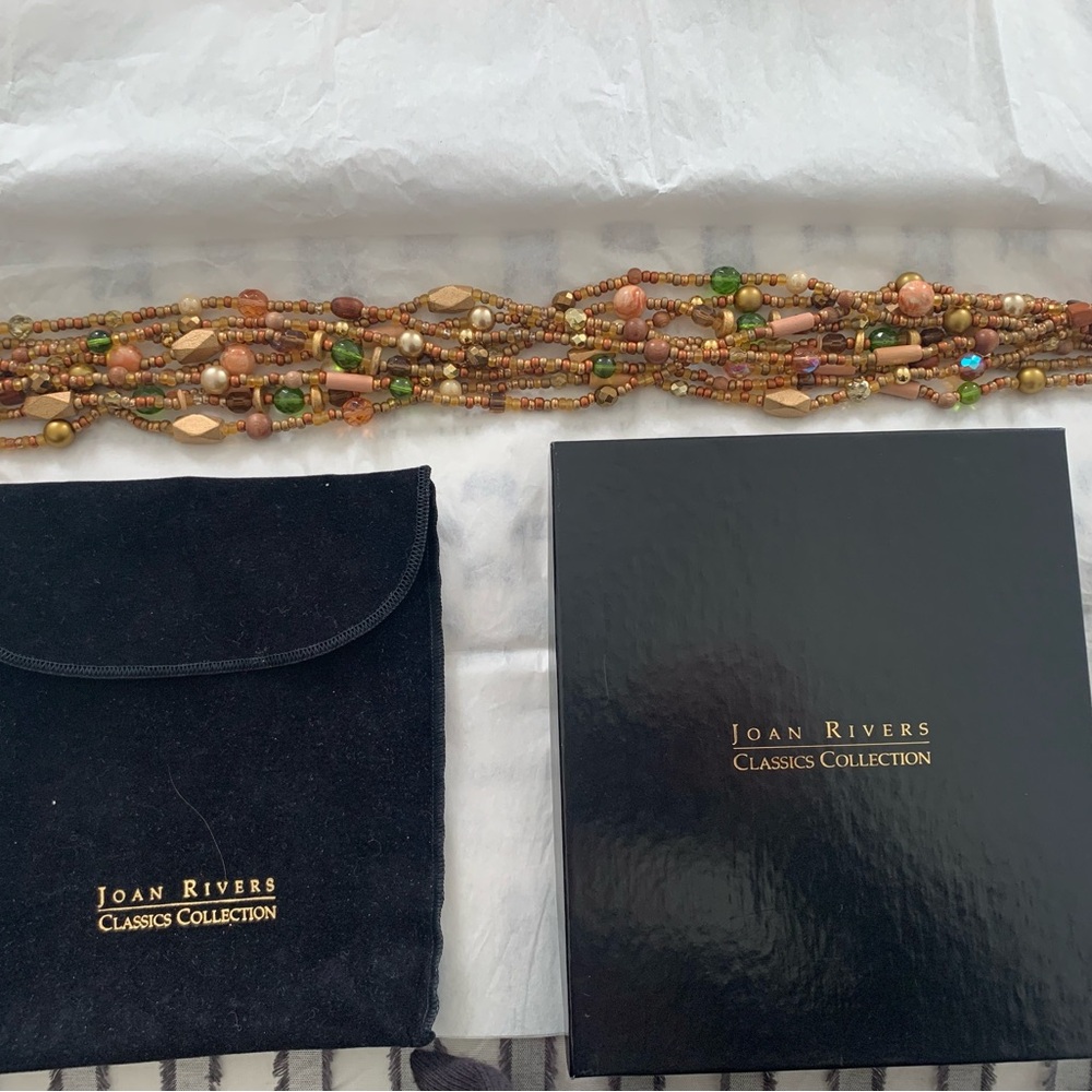 Joan Rivers Torsade Collection Multi-Strand Necklace. Earth tones. - Picture 2 of 8